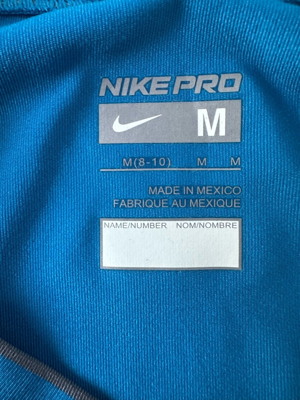 Nike Pro Dri-Fit Sleeveless Tank Top Blue Medium Athletic Gym Workout - Picture 4 of 5